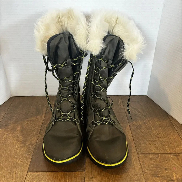 Sorel Cozy‎ CATE Boots Women’s Size 8 Peat Moss Winter Snow Shoes NL-2363-213 - Picture 3 of 7